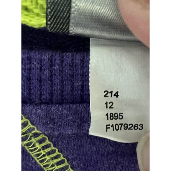 Lot 2 Womens Tank And Sweatshirt Blue Purple Green Workout Bike Pocket - Picture 8 of 14